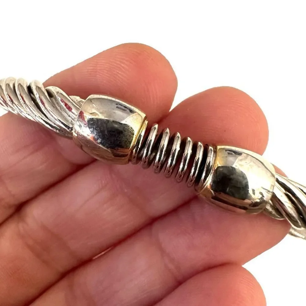 Silver tone bangle bracelet